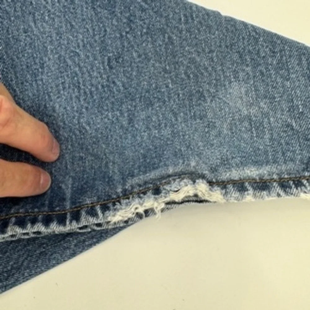 Levi's 501 Original‎ Fit Jeans Mens 46x32 Blue Button Fly Straight Leg Denim
